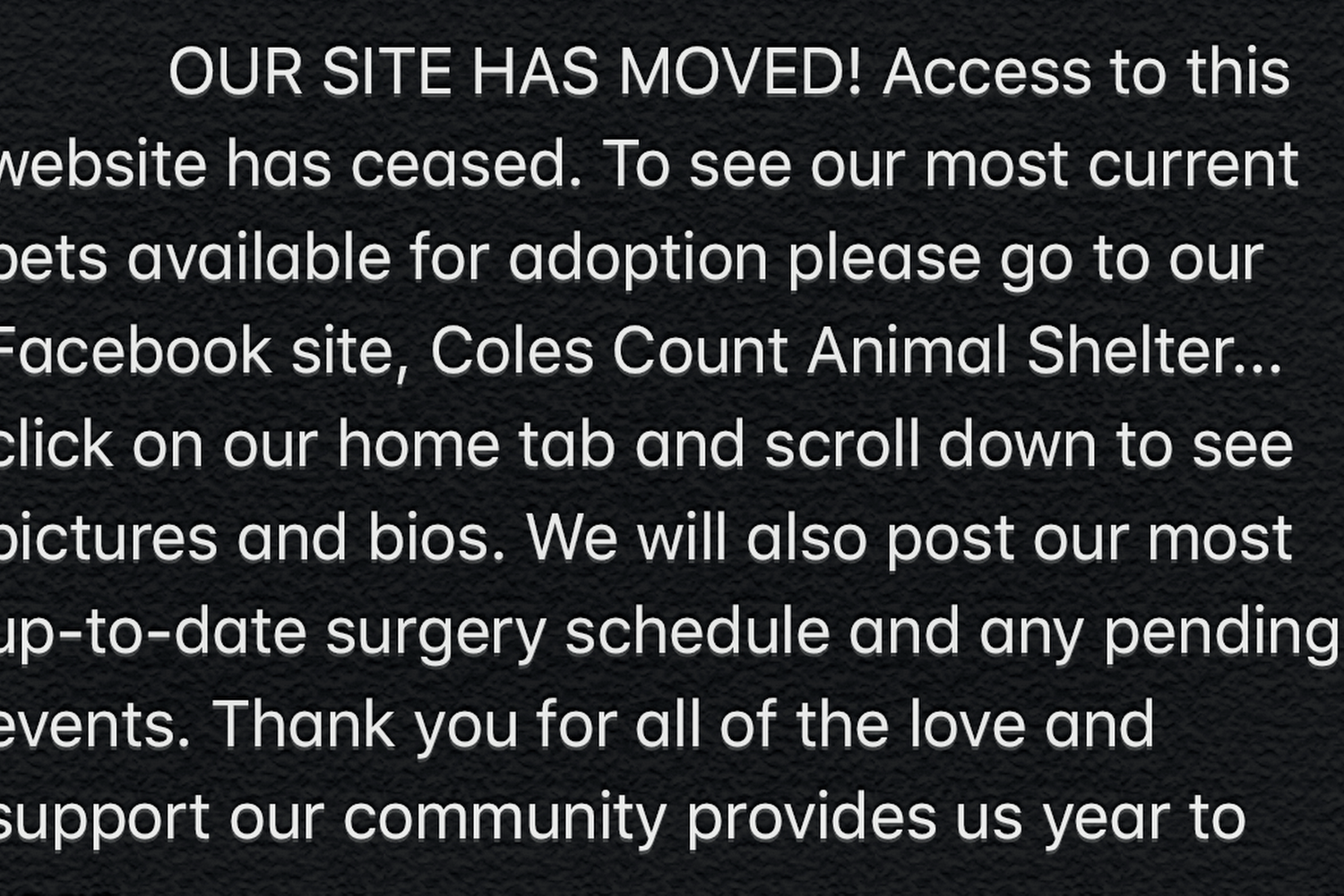 Coles County Animal Shelter